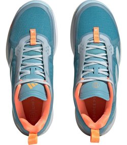 Женские Кроссовки теннисные Adidas Avacourt - preloved blue/footwear white/screaming orange