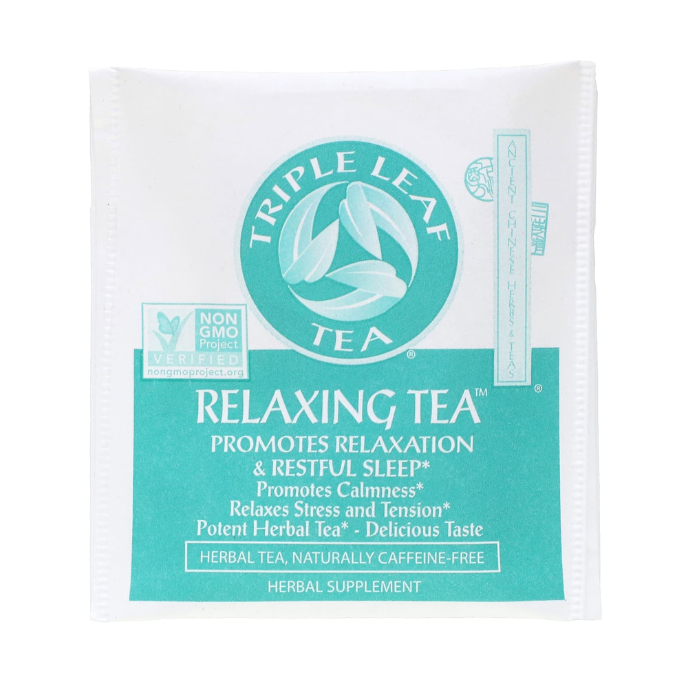 Triple Leaf Tea, Relaxing, без кофеина, 20 чайных пакетиков, 33 г (1,16 унции)