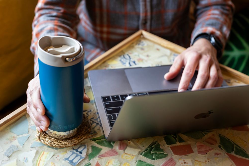 Термокружка Klean Kanteen TKWide Cafe Cap 12oz (355 мл) Corsair