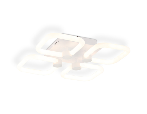 Потолочный светодиодный светильник с пультом FA3819/4 WH белый 3000K-6400K 67W 380*380*90 (ПДУ ИК)