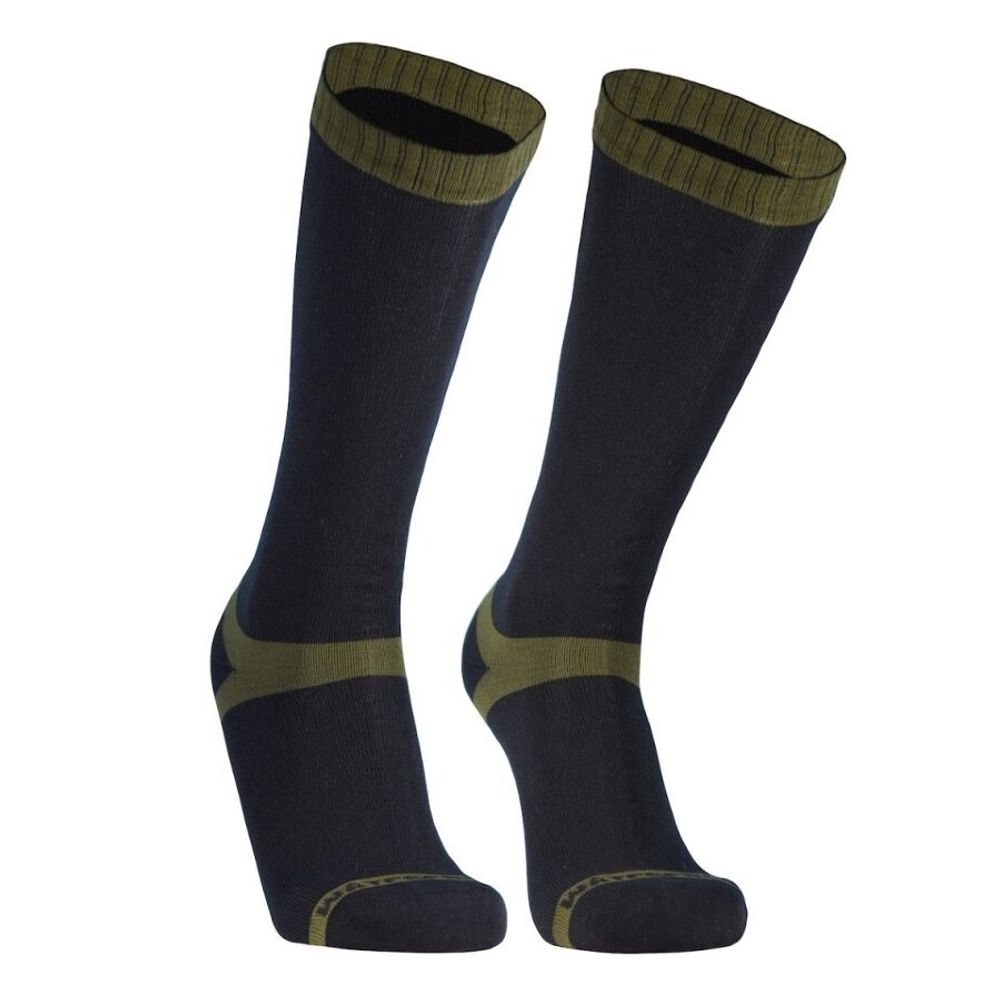 Водонепроницаемые носки DexShell Trekking черный/зеленый M (39-42)