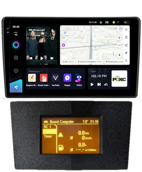Магнитола для Opel Astra H (перенос БК вниз, черная) - Teyes CC3-2K QLed Android 10, Быстрая, SIM-слот, CarPlay