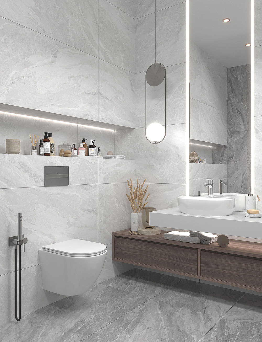 Staro Luna Rossa Imperial White Carving Satin 60x120