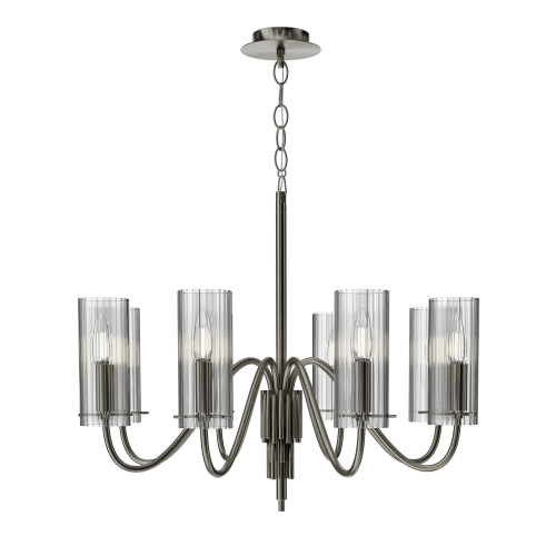 Светильник с лампой накаливания, никель, прозрачный, SANTORI, E14, 40