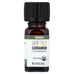 Aura Cacia, Чистое эфирное масло, органический кардамон, 7,4 мл (0,25 жидк. унц.)