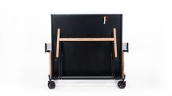 Теннисный стол складной для помещений "RASSON PREMIUM T03 Indoor" (274 х 152,5 х 76 см, натуральный дуб) с сеткой