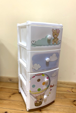 Комод "Медвежата" 4-х секционный М1701