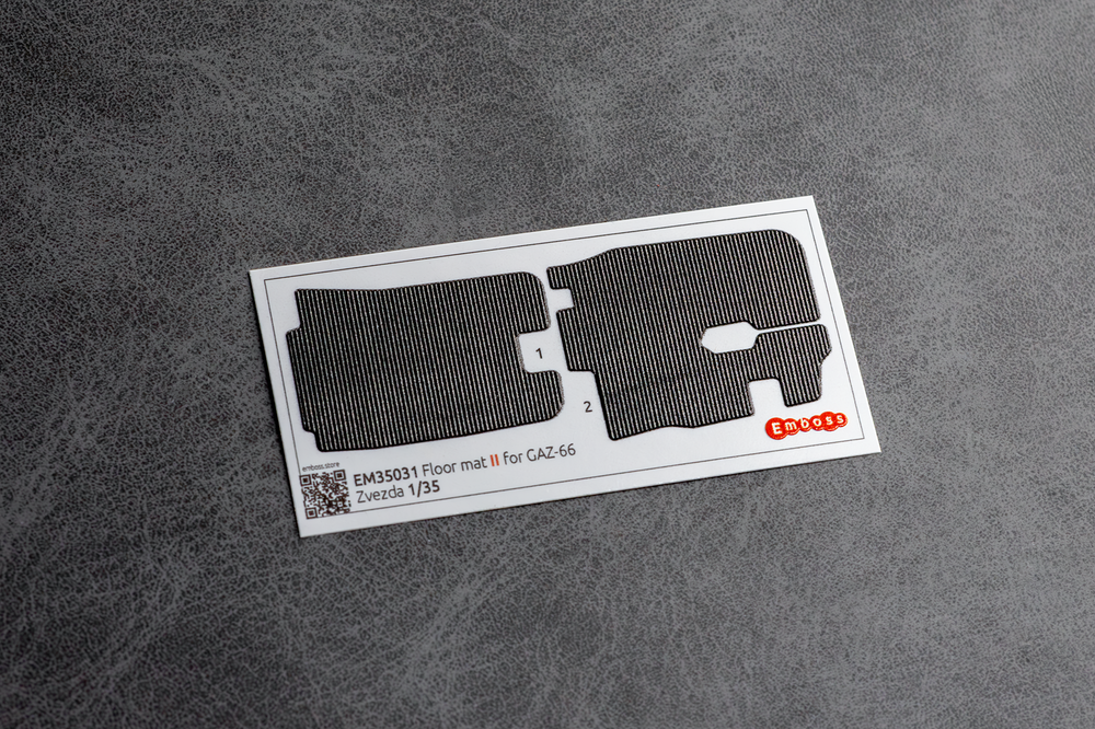 GAZ-66 Classic Floor mats for Zvezda 3707 1/35