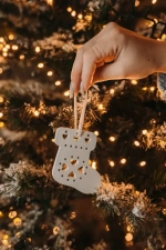 Ароматная елочная игрушка Носок, SALTED CARAMEL