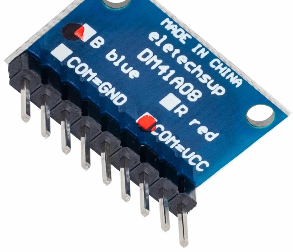 Светодиодный индикаторный модуль 8 bit LED Bar [DM41A08] синий/красный