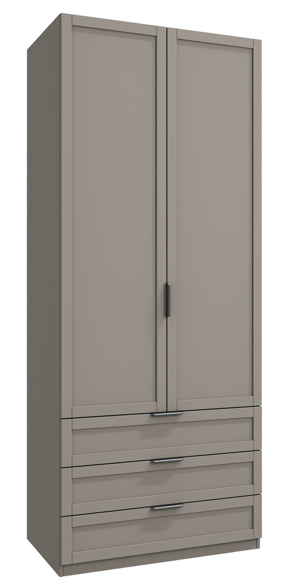 Шкаф для одежды Нордик, Шкаф, серо-коричневый