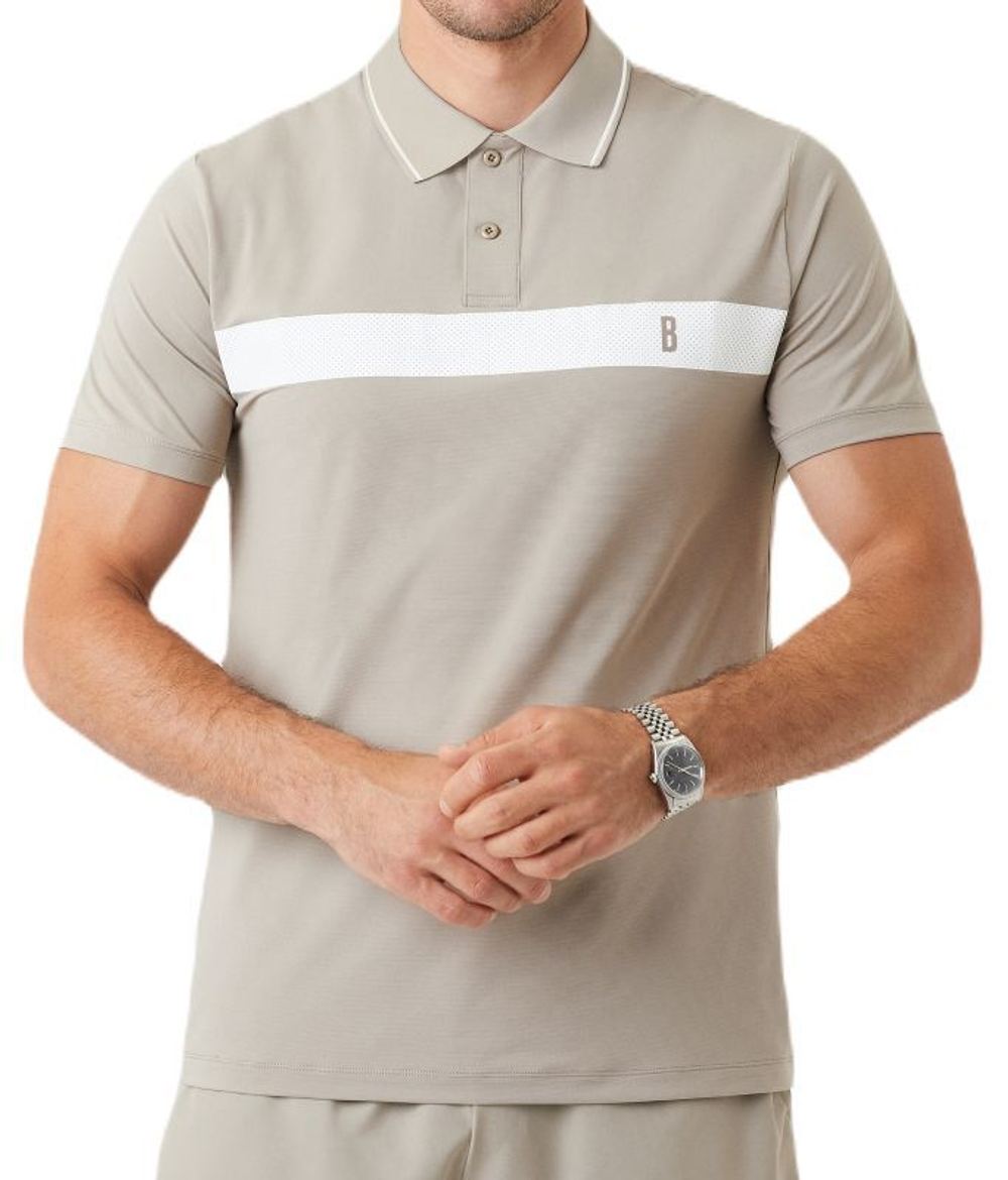 Мужское теннисное поло Björn Borg Ace Light Polo - Бежевый