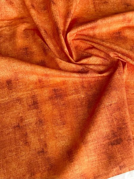 ПРЕДЗАКАЗ, ИМИТАЦИЯ, ОРАНЖЕВАЯ ТЕКСТУРА - 100% хлопок 2