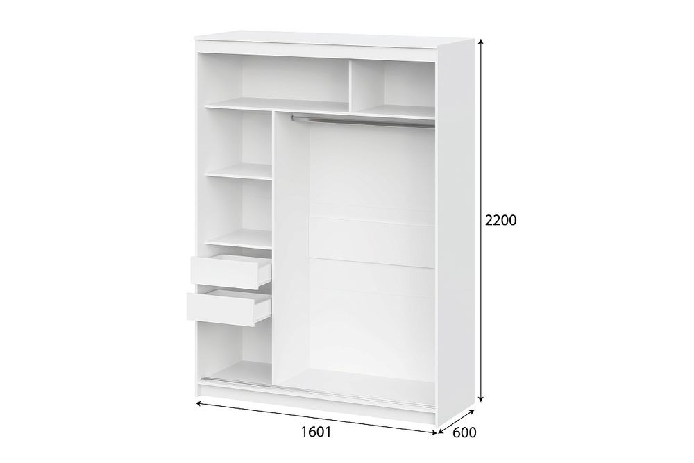 Шкаф-купе ШКП 3 Серия 2 (1600)