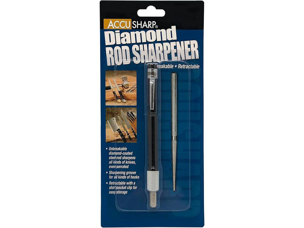 Точилка для ножей AccuSharp Diamond Rod Sharpener, мусат выдвижной (280)