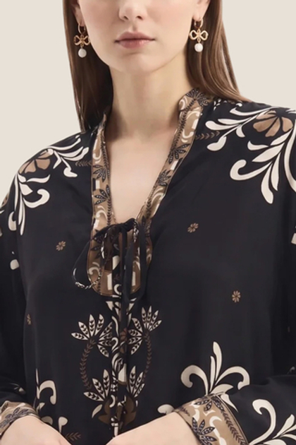 TWINSET Блуза из смеси вискозы и льна