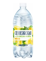 Вода газированная Сенежская Лимон-Мята, 1 л