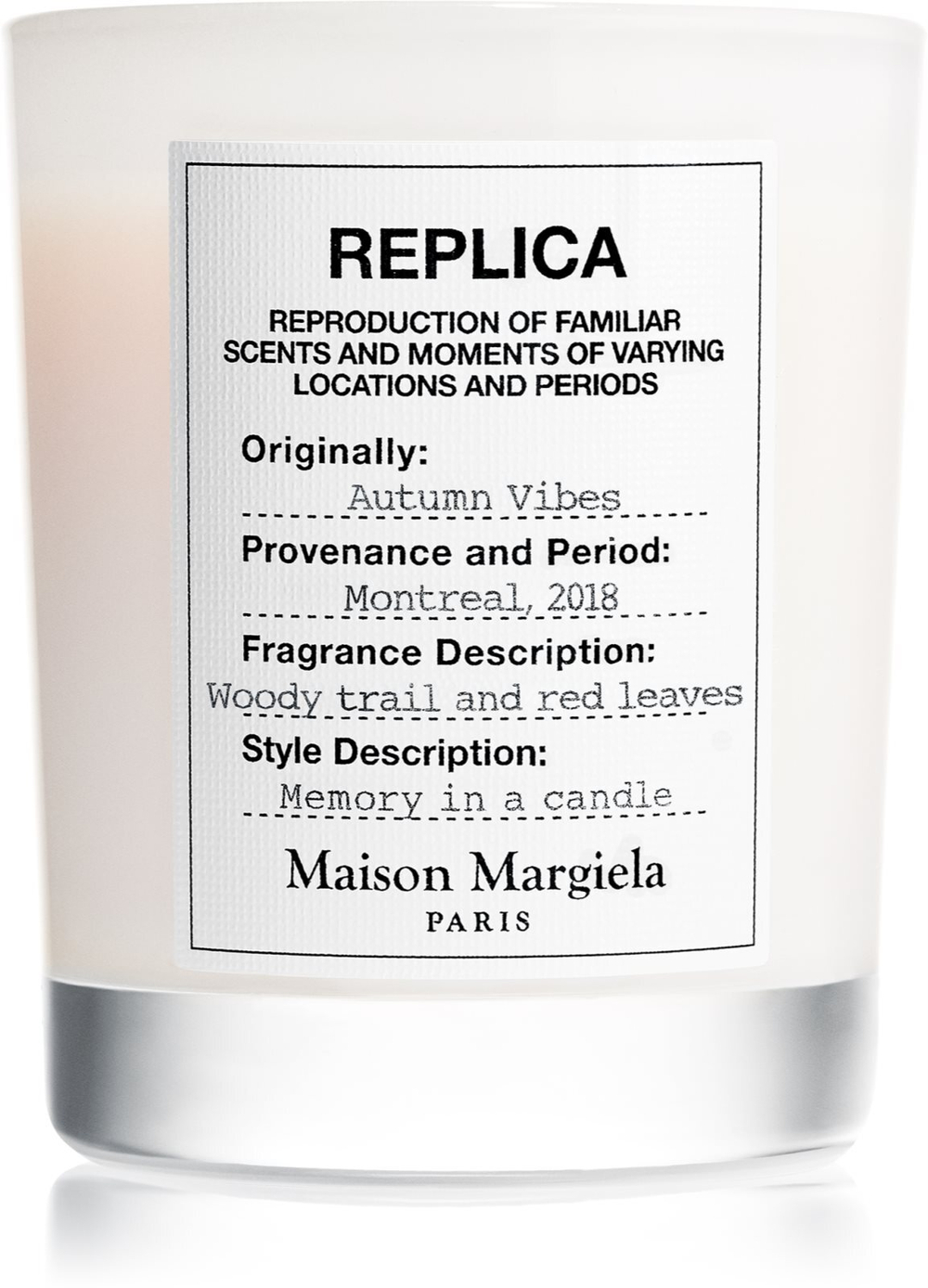 Maison Margiela REPLICA Autumn Vibes - ароматическая свеча /   165  g  / GTIN 3614273922630
