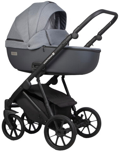 Детская коляска Riko Basic Montana Plus X 3 в 1 40 Graphite (графит+серый)