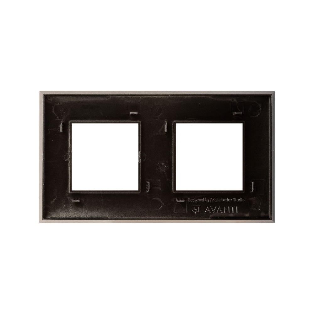 Рамка "Avanti", "Серый жемчуг", 2 поста (4 мод.)