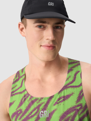 Майка мужская GRI Старт зелёно-фиолетовая