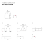 Рюкзак складной mini maxi sacpack dots