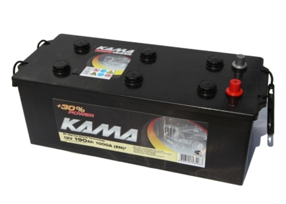 Аккумулятор 6СТ-190 А.ч., п.п., L+, КАМА (з-д Sombor, Сербия)