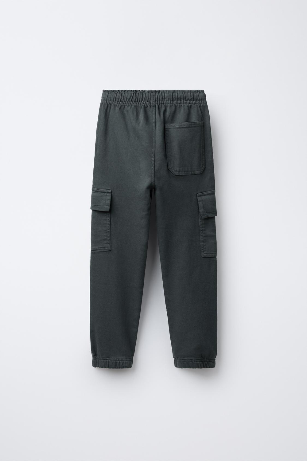 ZARA МЯГКИЕ БРЮКИ-КАРГО, СТАЛЬНОЙ СИНИЙ