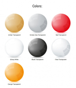 Кресло прозрачное Siesta Contract Crystal, красный