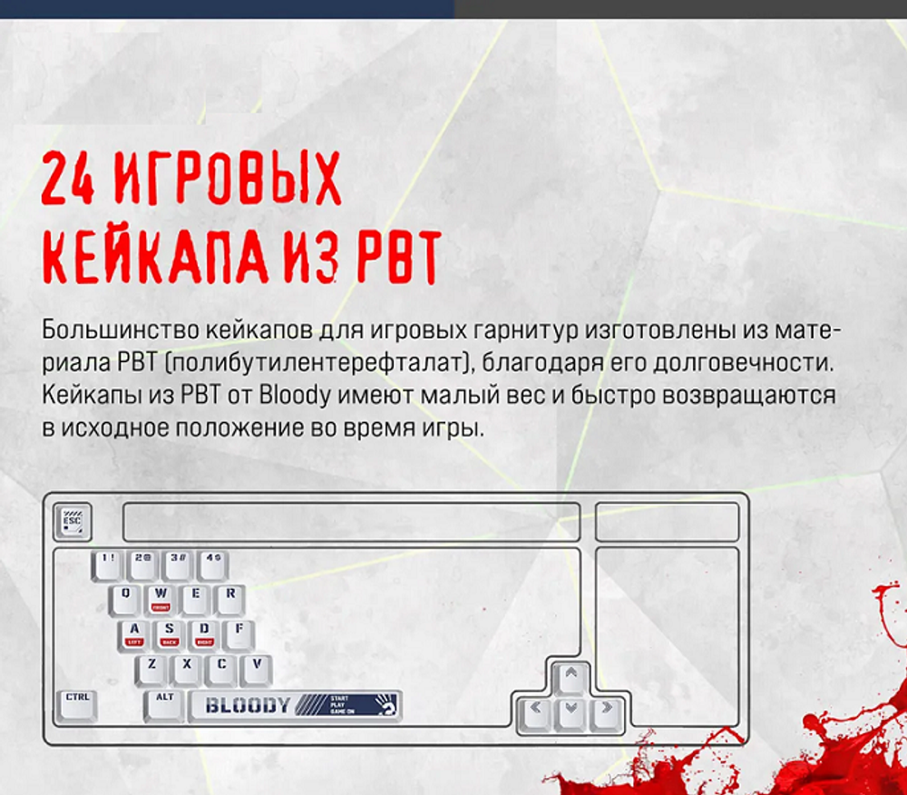 Клавиатура  A4Tech Bloody S98 Sports Navy BLMS Plus