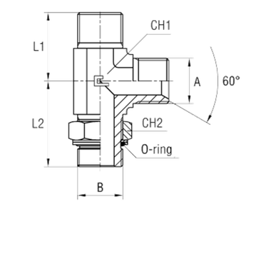 Штуцер FRGL BSP 3/8" BSP 1/4" CAST