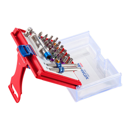 Набор вставок (бит) 1/4&quot;, TORX, HEX, Pozidriv, Phillips, Slotted, 28 предметов МАСТАК 058-11028C