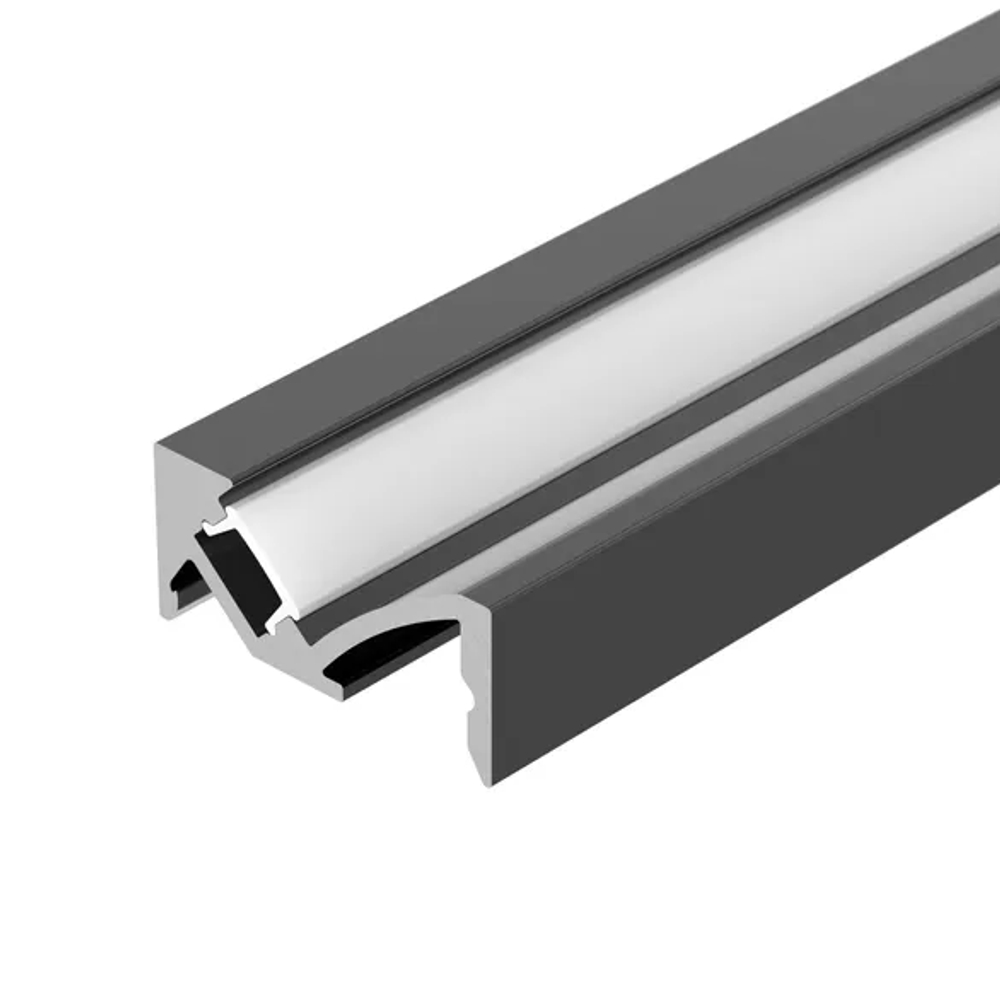 Профиль SL-BEVEL-W21-2000 ANOD BLACK (Arlight, Алюминий) 043688
