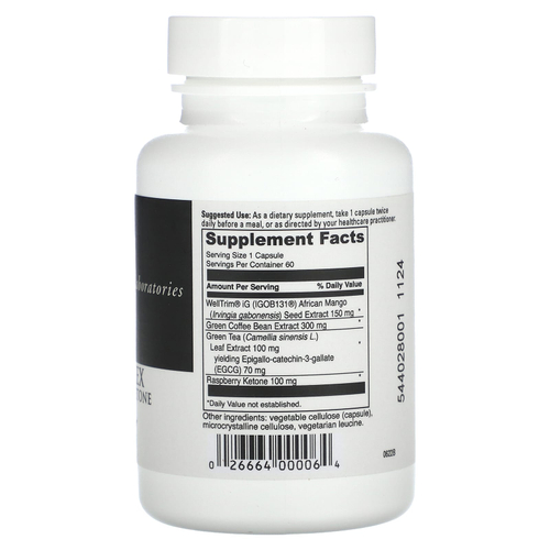 DaVinci Laboratories, Mango-Plex с малиновыми кетонами, 60 капсул