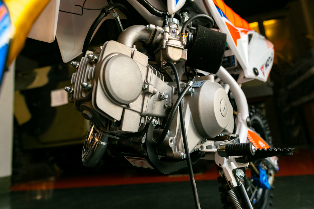 Питбайк MOTAX MX 125 (17/14) черный-белый-оранжевый