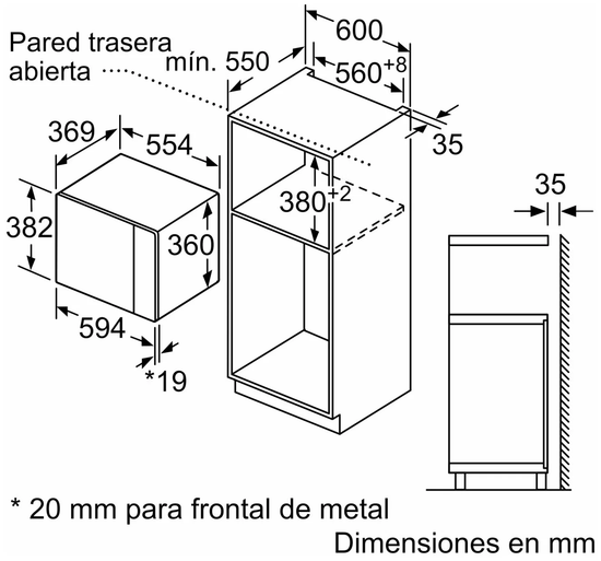 Встраиваемая микроволновая печь BOSCH BEL554MB2