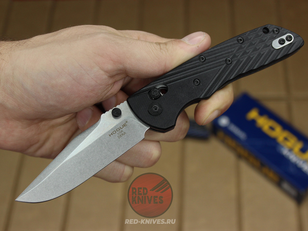 Нож Hogue DEKA MANUAL FOLDER (черный) 24266