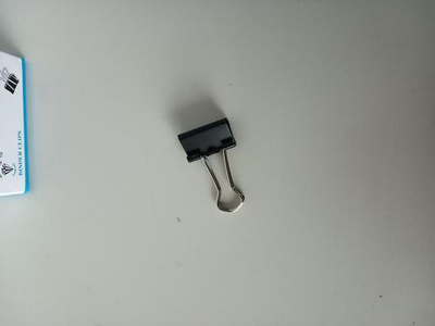 Зажимы для бумаг 19мм, 12 шт, черные, картонная коробка