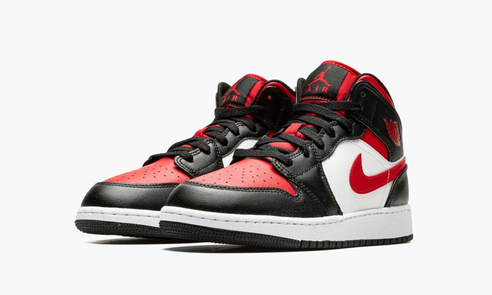 Air Jordan 1 Mid GS "Black Fire Red"