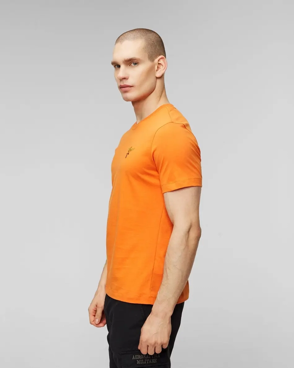 Футболка муж. AERONAUTICA 1580 оранж база лого