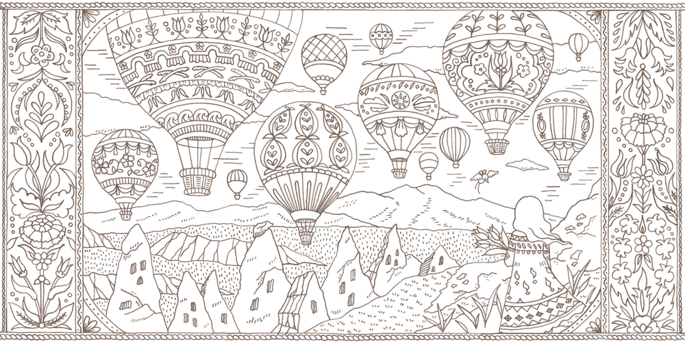 World Heritage Travel Over Time. Coloring Book