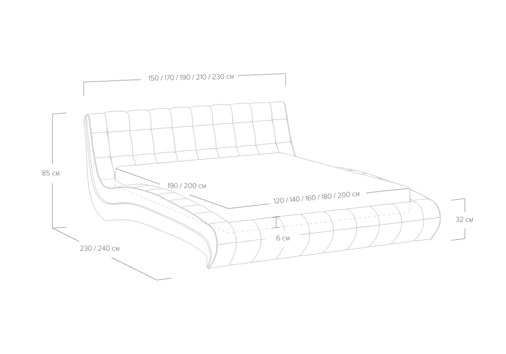 Кровать Milano