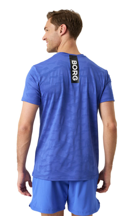 Мужская теннисная футболка Bjorn Borg Performance - amporio blue