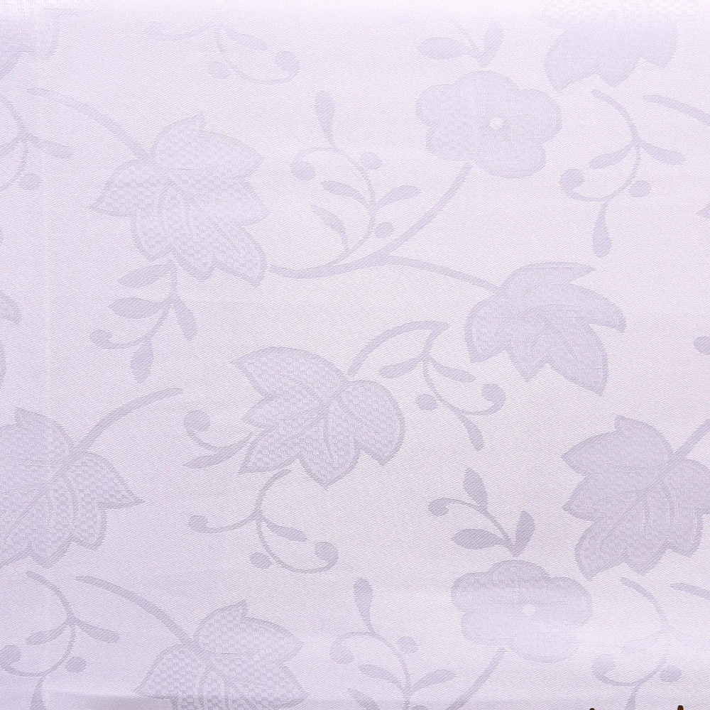 Скатерть 148*180 см «Классика», листья, цвет белый