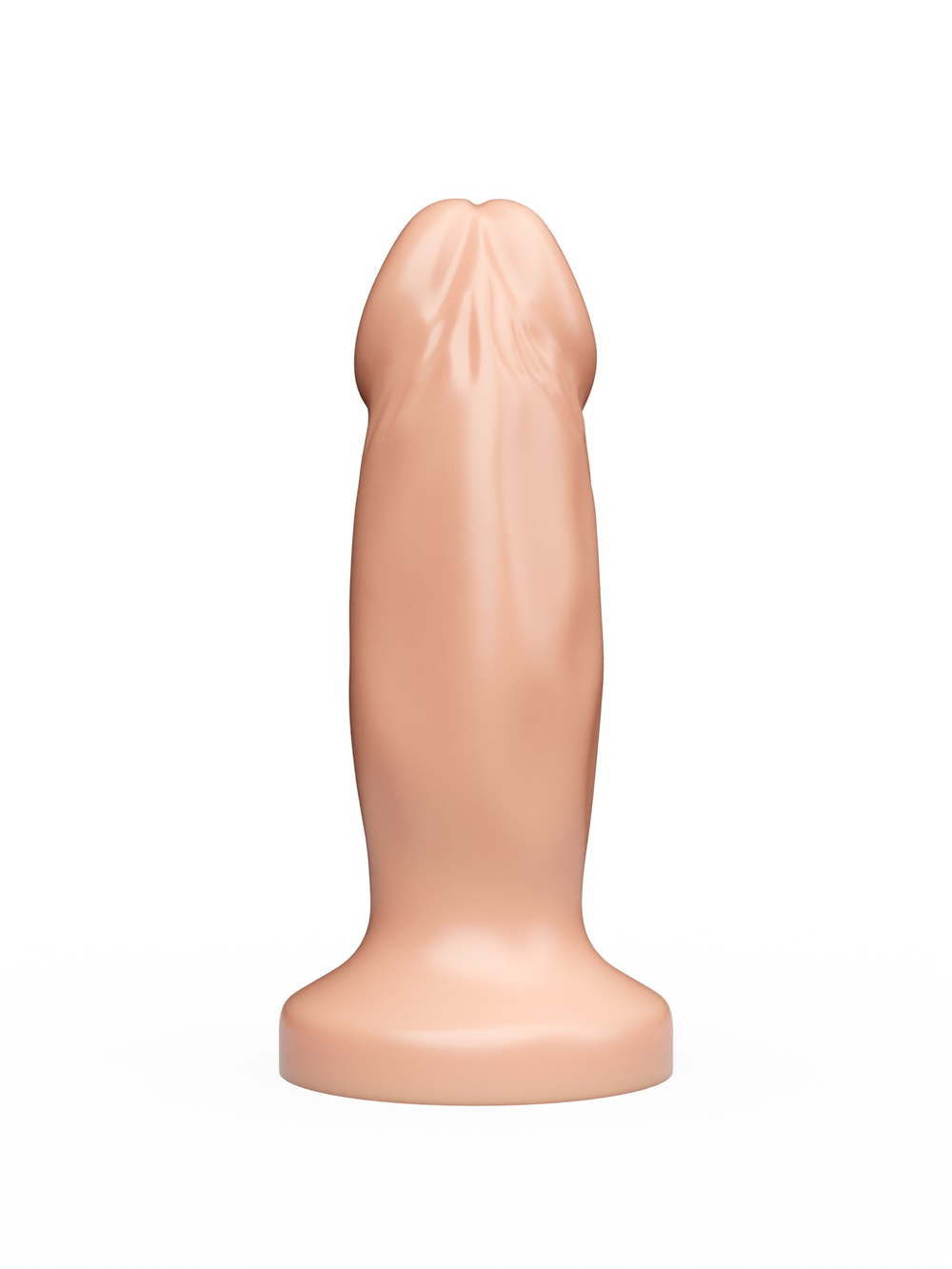 Телесная анальная пробка-фаллос - 12 см.