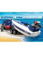 Набор Полицейский внедорожник с моторной лодкой Playmobil 5187