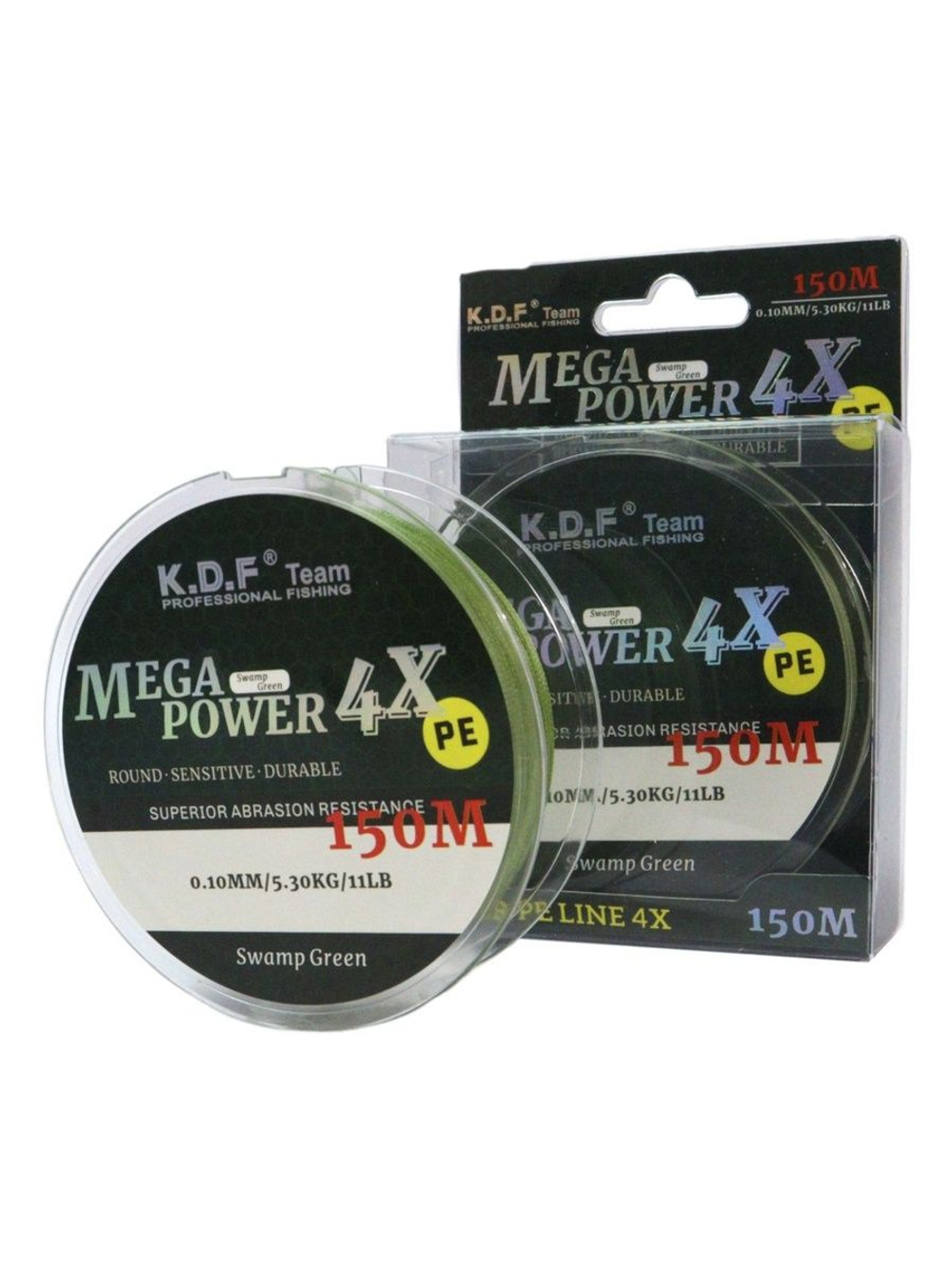 Плетеный шнур KDF MegaPower 4X 0,10 мм 150 м