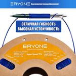 Пластик Hyper Speed TPU 1.75mm, 1KG Transparent Blue (полупрозрачный синий)