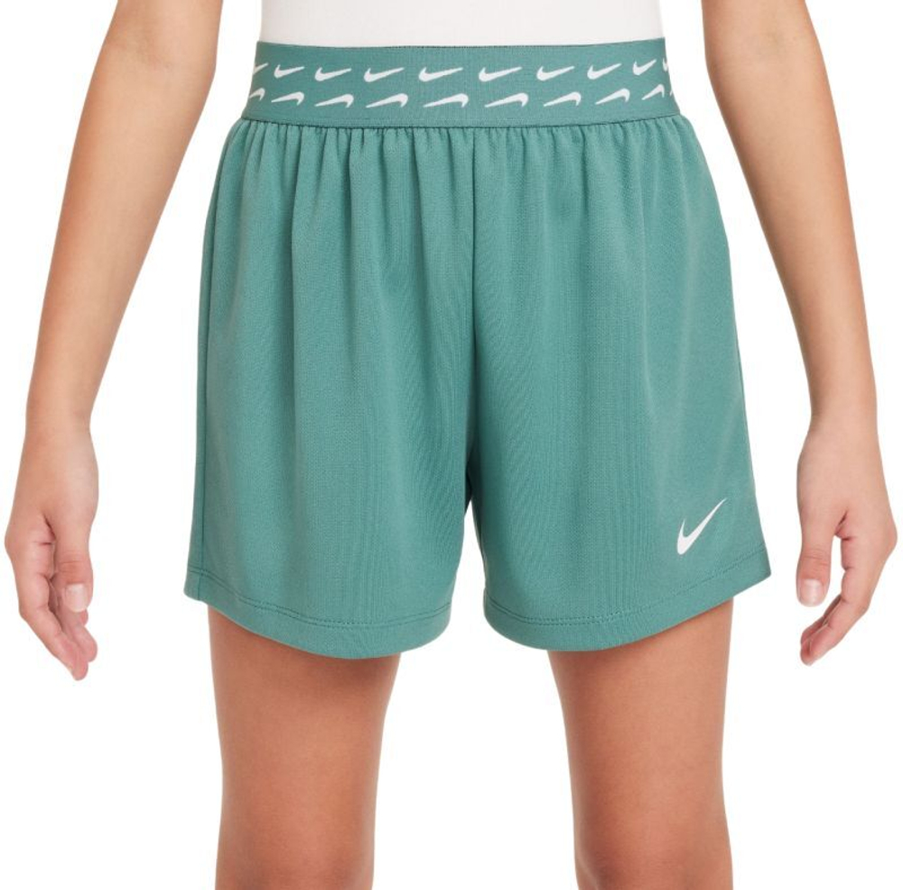 Шорты для девочки теннисные Nike Kids Dri-Fit Trophy Training Shorts - белый, разноцветный