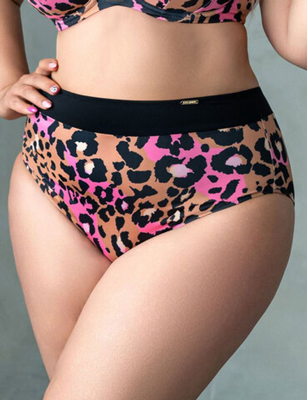 Плавки Kris Line Kenya слипы High Waist (леопард)